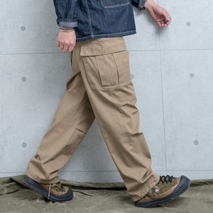 日单 纯棉 美军m65长裤 面包裤 卡其色 军版剪裁 talon拉链