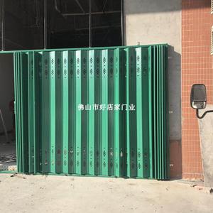 铁拉闸封板拉闸门不锈钢拉闸门 防盗门商铺门仓库门复古折叠门