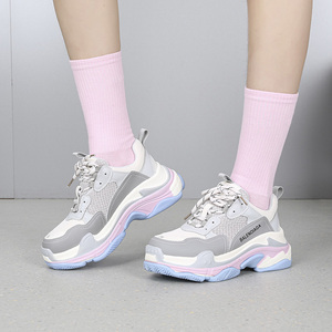 麦露迪2021春季新款老爹鞋女韩版时尚厚底运动休闲单鞋