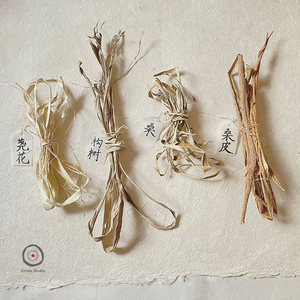古法手工造纸原材料构树皮浆黄麻竹浆桑树荛花日本和纸原材料雁皮