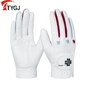 高尔夫球手套女士韩版防滑型透气手套golf超纤布耐磨手套1双装