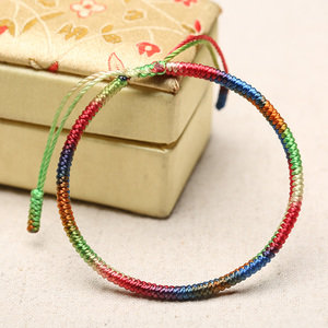 端午节五彩绳九成金刚结手工编织手链儿童结手绳彩绳手链