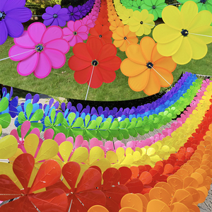 手工风车串圆形