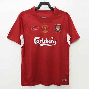 04-05利物浦球衣8号杰拉德14号阿隆索主场欧冠版队服复古足球服