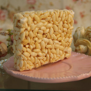 大米原味爆米花糖块玉米红焦糖东北特产传统老式儿时回忆粘牙零食