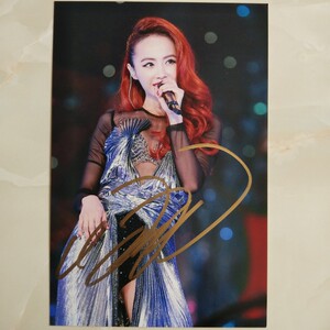 蔡依林亲笔签名照片6寸 蔡依林周边 接明星私人订制to签祝福语