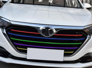 2018款北汽绅宝d50改装中网改色贴膜 汽车装饰贴纸 个性改装贴条