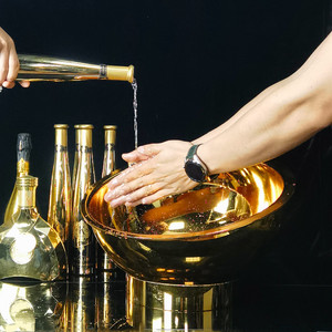 酒吧夜场ktv洋酒香槟洗手盆 黑桃a金盆洗手土豪