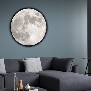 Moonroor月亮镜化妆抖音镜子灯客厅卧室氛围灯壁挂装饰月球led灯