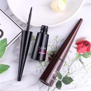 火烈鸟眼线液女防水正品软头细头硬头不易晕染瓶装液体棕色眼线笔