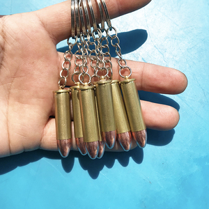 弹壳工艺品小月亮zp5外军点38左轮壳钥匙扣,口径9毫米吊坠挂件