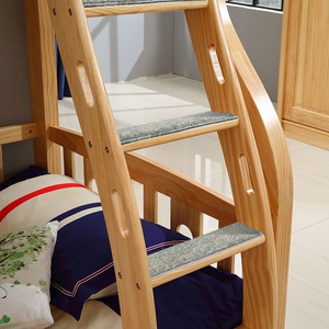 自吸式床梯垫实木儿童高低床爬梯双层上下床楼梯防滑步梯脚踏垫子