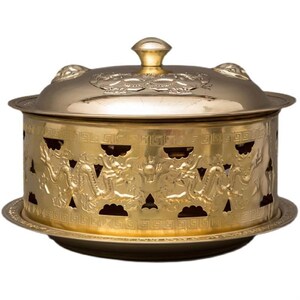 纯黄铜火锅宫廷御锅酒精锅菊花锅内蒙古奶茶锅烩菜温锅纯铜火锅