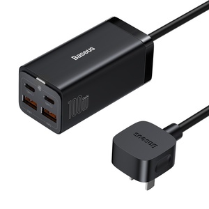 倍思usb多口桌面充电器100w充电头一分二tapec适用苹果电脑20wpd充电