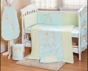外贸原单婴儿纯棉床上用品宝宝床围纯棉被子新生儿床品套件春秋