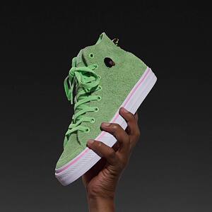 阿迪adidas x nizza na-kel 联名四叶草薄荷绿绒面男女休闲板鞋