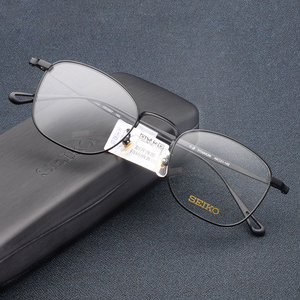 seiko精工新款商务纯钛眼镜框男ho3097超轻高度近视眼镜架可配镜