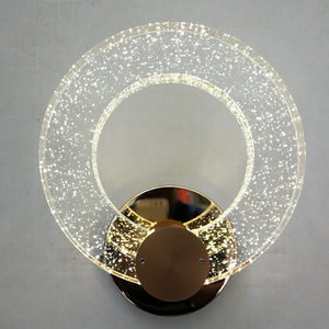 现代水晶壁灯LED简约卧室床头灯客厅壁灯背景墙灯创意个性汽泡灯