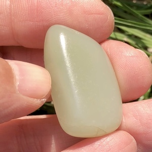 老石头和田玉青白玉籽料原石吊坠天然无修型籽玉原籽挂件10.03克