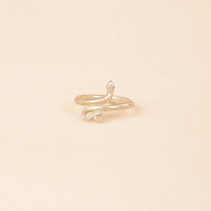 印度isha进口正品 银制蛇戒 萨古鲁指导isha瑜伽中心制作蛇形戒指