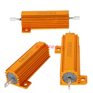 rx24黄金铝壳电阻 50w10k 6.8k 7.5k12k 15k 20k22k 30k 50k 100k