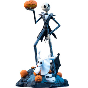 迪士尼圣旦 圣诞夜惊魂南瓜头雕像南瓜 杰克手办模型 场景摆件