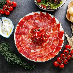 西班牙火腿哈蒙伊比利亚42个月风干红标黑猪后腿手工切片开袋即食