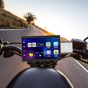 摩托车电动车行车记录仪导航电子狗前后双录无线连接手机实时监控