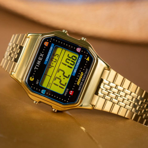 天美时timex 吃豆人联名街机款t80复古数字小方形块欧美男女手表