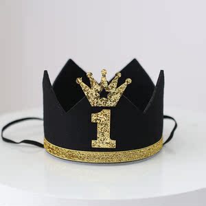 黑金皇冠帽