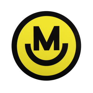 mmlabcrew 圆形滑鼠垫橡胶鼠标垫mousepad logo笑脸款