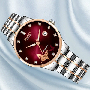 盏茶浅抿99淘宝原装宝舵bowdor真皮手表带替换宝驼机械表男女表链