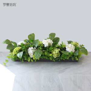 仿真花艺花槽花箱隔断植物花卉室内台面装饰绿植景观角落造景