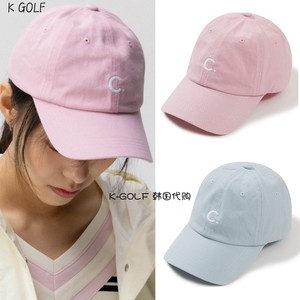 CLOVE韩国正品代购高尔夫球帽24年女春夏季刺绣全棉柔软运动球帽