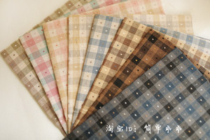 【36期】8色提花水洗先染 手工布料 布艺DIY棉布 拼布 娃衣 全棉