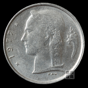 满30包邮 比利时1法郎 短字版 31mm欧洲外国硬币钱币外币收藏真币