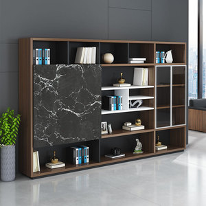 誉好佳办公文件柜木质高柜办公室装饰柜书柜简约现代资料柜背景柜