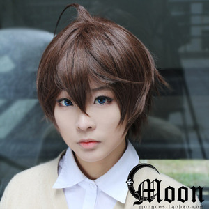 【moon】 中二病也要谈恋爱 cosplay假发 富樫勇太 cos假发 呆毛