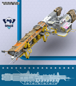 lego乐高moc电子图纸 普罗米修斯号工业飞船