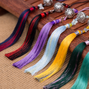 铃铛流苏 串汉服珠挂件吊穗子宫铃腰佩流苏银古风响铃 中国风流苏