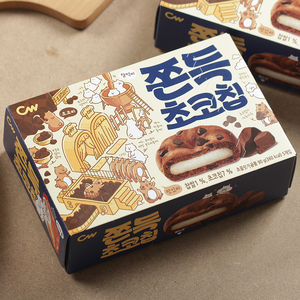 韩国进口零食CW青佑打糕巧克力夹心麻薯青右休闲食品小吃糕点解馋
