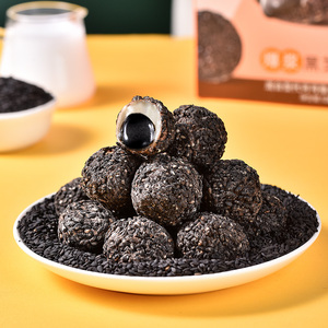 法思觅语夹心爆浆黑芝麻巧克力球128g盒装休闲办公室小吃食品零食