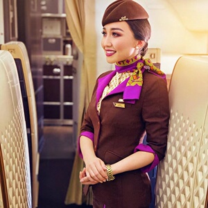 空姐制服真品高端阿提哈德航空etihad职业专用制服女套装工作服
