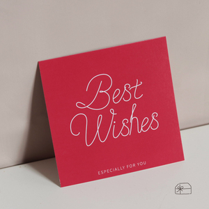 祝福感谢贺卡留言装饰卡片best wishes简约线条鲜花节日通用