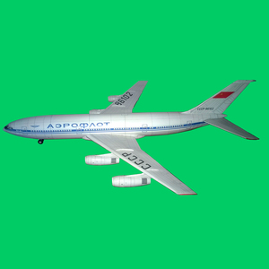1:72 100 120苏联il-86客机纸模型aeroflot航空伊尔俄罗斯飞机