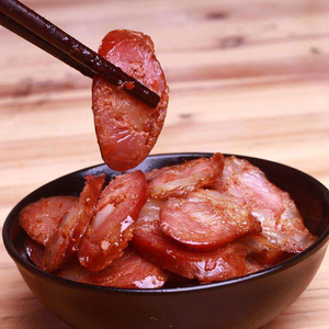 湖南常德特产石门正宗柴火烟熏腊香肠腊肉大湘正食500g味道棒棒的