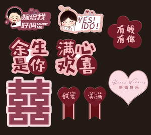 生日 婚礼 明星应援 手举牌   直播间 手拿小牌子 异形kt板 求婚