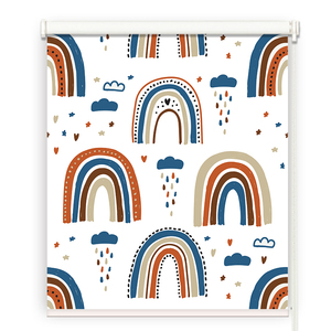 儿童卡通卷帘防油防水免打孔男女孩卧室卫生间厨房工作室餐厅民宿