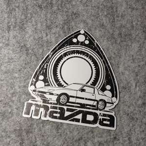 个性潮流改装汽车贴马自达转子发动机搞笑外饰内饰划痕烫画d1026