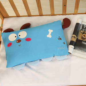 韩国进口墨菲正品纯棉砂洗卡通贴布儿童枕套枕头多尺寸荞麦纳米管